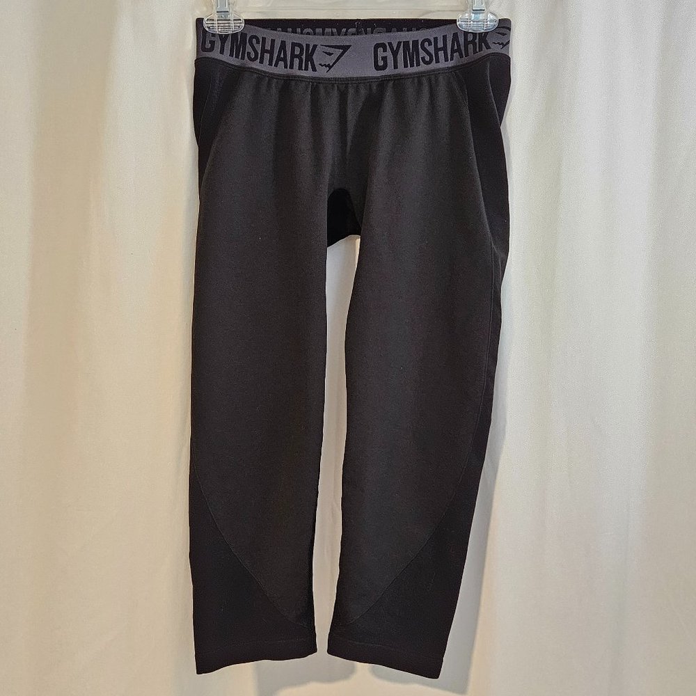 Gymshark Flex Cropped Leggings - Black, Women's Size M